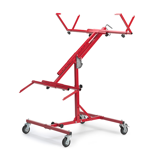 Introducing our new ultra-versatile, heavy-duty panel stand, designed for repair of panels of various shapes and sizes.
Includes the following features:

Additional mounting bars for tailgates
Locking wheels for stability
Adjustable in height
Angle of work can be quickly adjusted from horizontal to vertical
Maximum load: 100kg
Dimensions: 81(W) x 81(L) x 137(H)cm




Product Code
Description


MULTIPAINTSTAND
Multi-function paint stand


